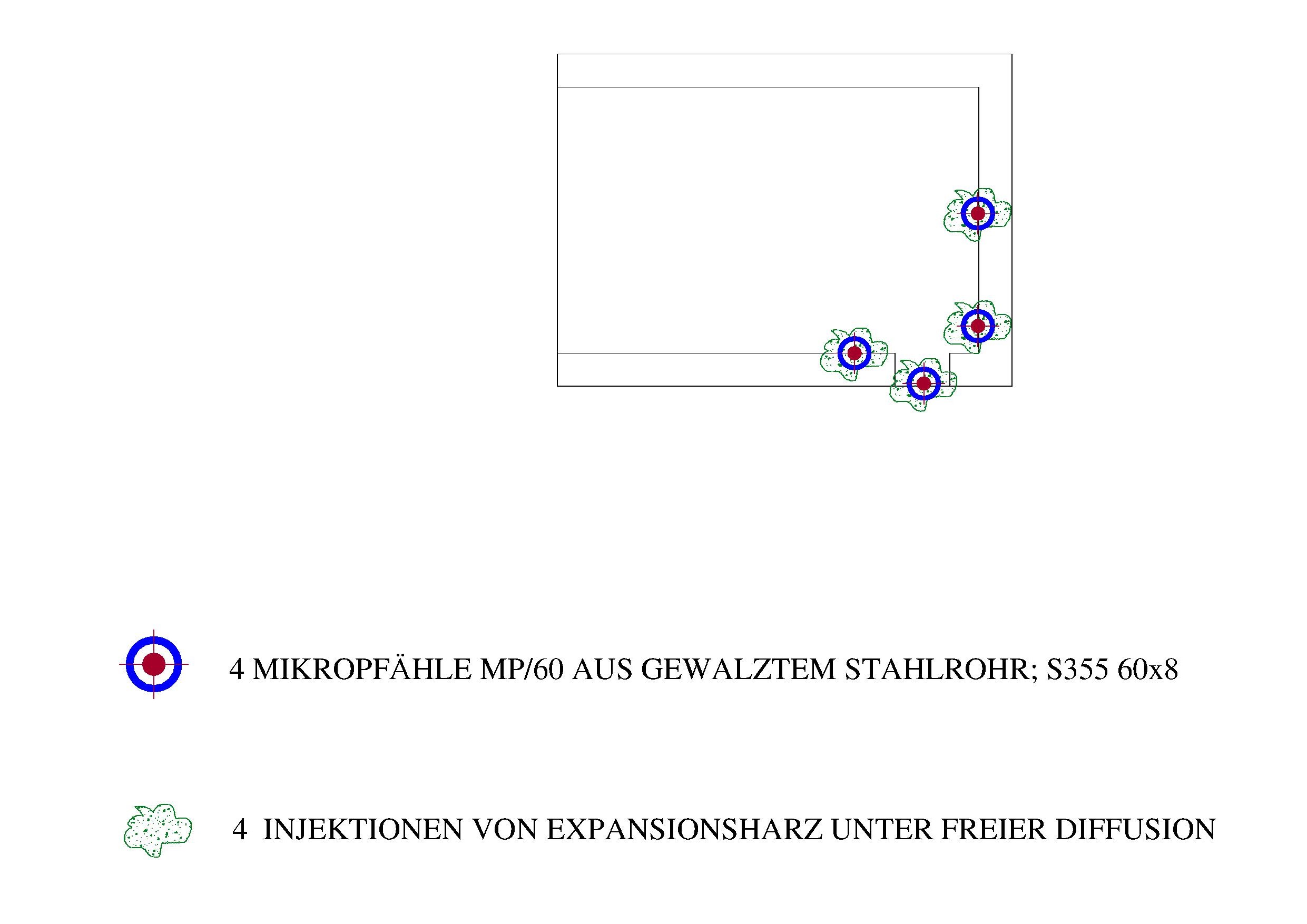 Mikropfähle und Expansionsharz